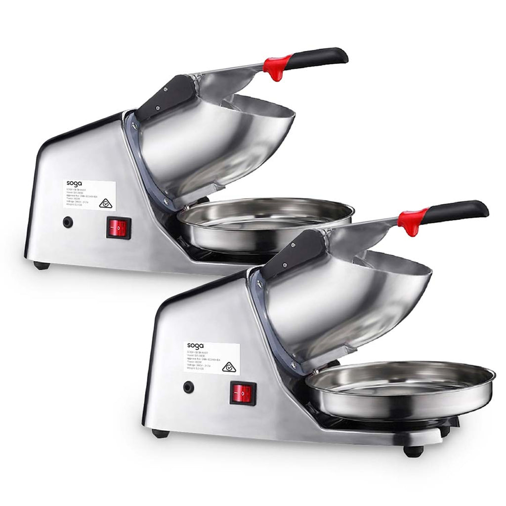 ماكينة صنع الثلج الكهربائية NNEAGS 2X 300W، ماكينة تكسير الثلج، ماكينة صنع مخاريط الثلج والعصائر