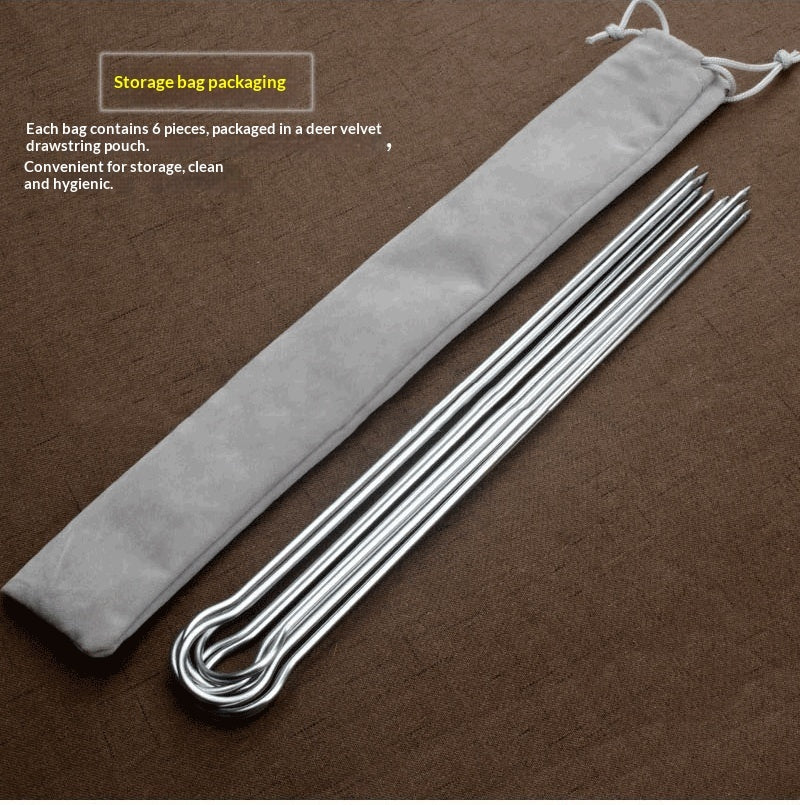 All-Stainless Steel BBQ Fork For Home Use BBQ Tool