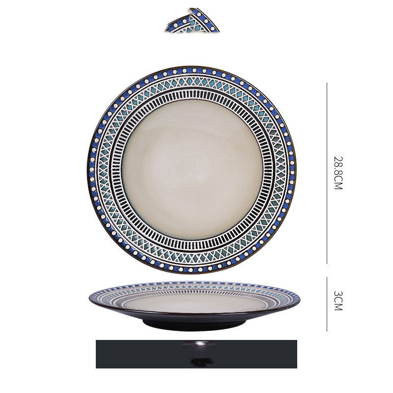 Dish Dishes Western-style Household Dishes Fruit Dishes Flat Dishes Nordic Tableware