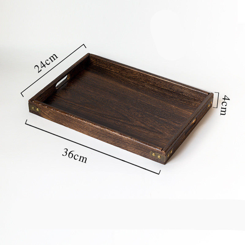 Wooden Tea Tray Household Rectangular Tray Water Cup Fruit Tray