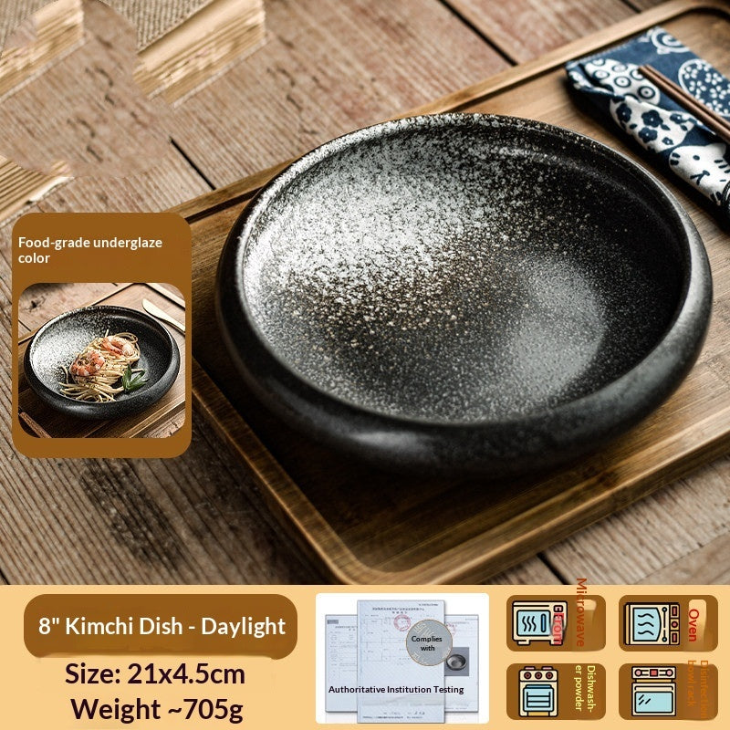 Household Dinner Exquisite Snack Kimchi Beautiful Serving Dishes Cold Dish Meal Plates Ceramic