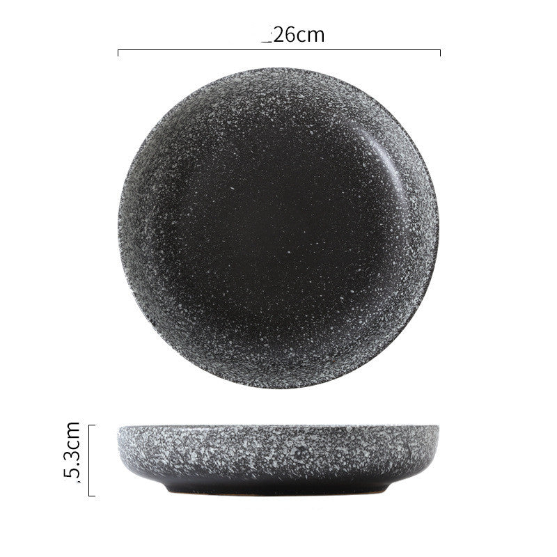 Japanese-Style Simple Tableware, Ceramic Dishes, Creative Salad Dishes, Deep Discs