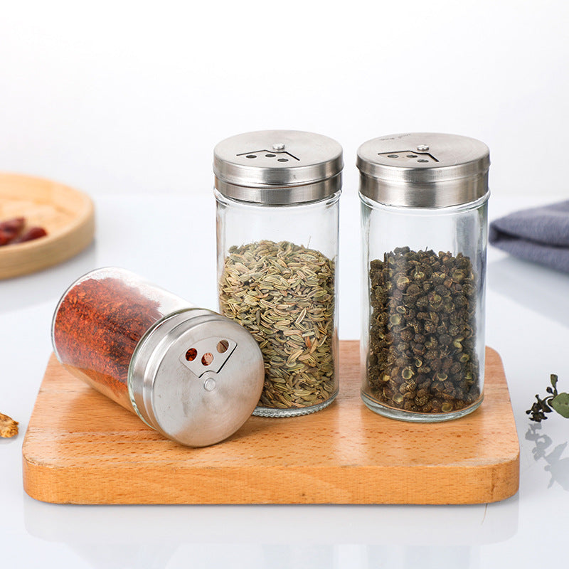 Stainless Steel Lid For BBQ Seasoning Bottles Spice Shaker