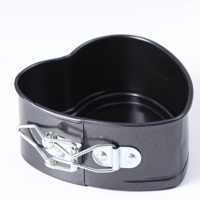 قالب كيك على شكل قلب، غير لاصق، قاعدة سفلية، أدوات خبز الكيك، قرص كيك يمكنك صنعه بنفسك