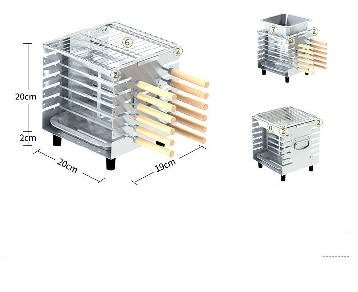 Indoor BBQ Heating Furnace Commercial Smokeless