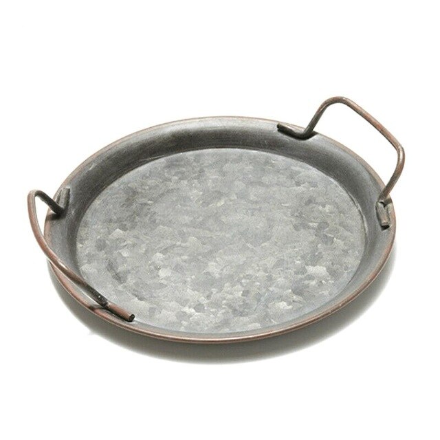 Creative Retro Distressed Iron Tray Storage Tray