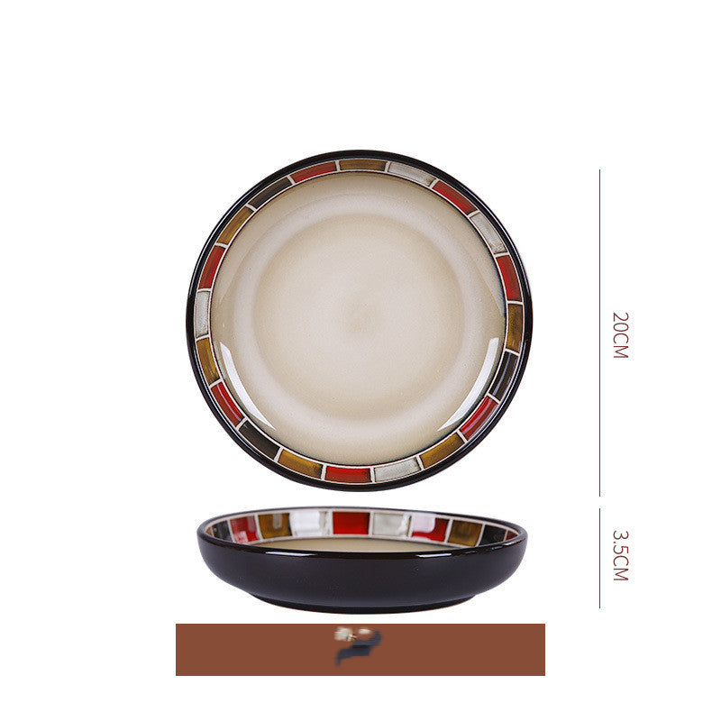 Dish Dishes Western-style Household Dishes Fruit Dishes Flat Dishes Nordic Tableware