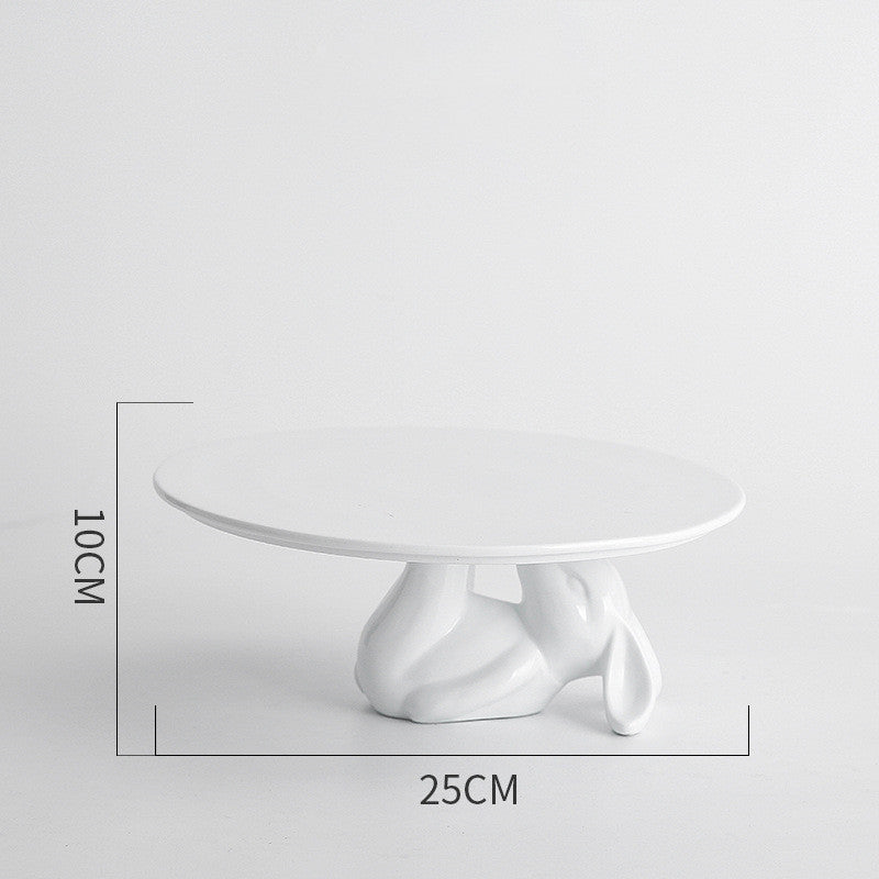 صينية فواكه على شكل أرنب، صينية كيك