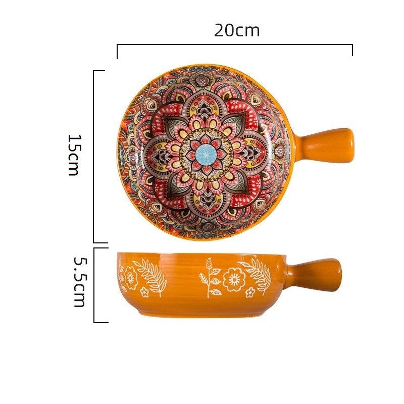 Dishes Suit Vintage Underglaze Household Bowls And Dishes