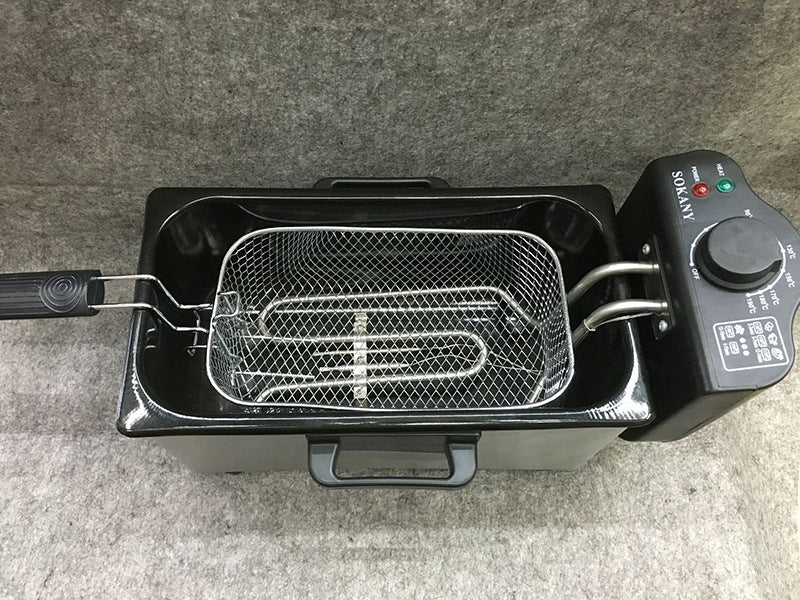 مقلاة كهربائية ميكانيكية منزلية سعة 3 لترات لبطاطس مقلية