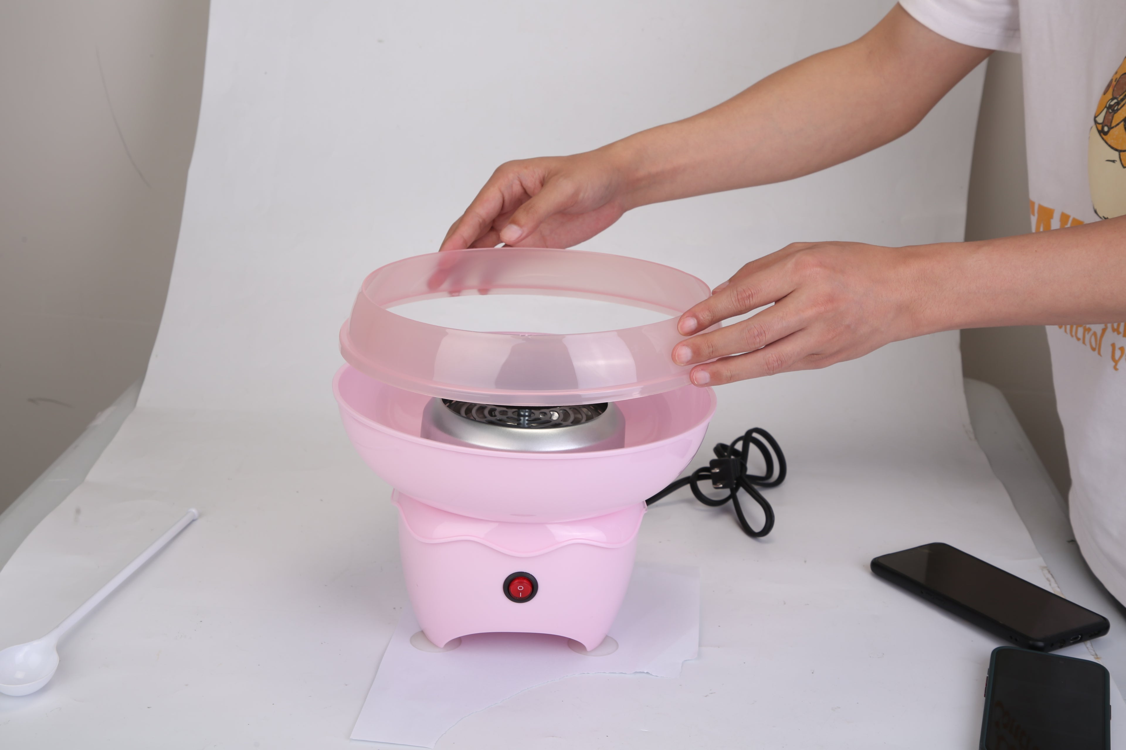 1Pc Cotton Candy Maker Portable Cotton Candy Machine Electric Cotton Candy Express For Kids Christmas Gift Birthday