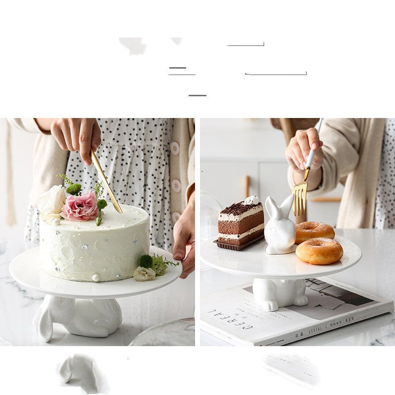 صينية فواكه على شكل أرنب، صينية كيك