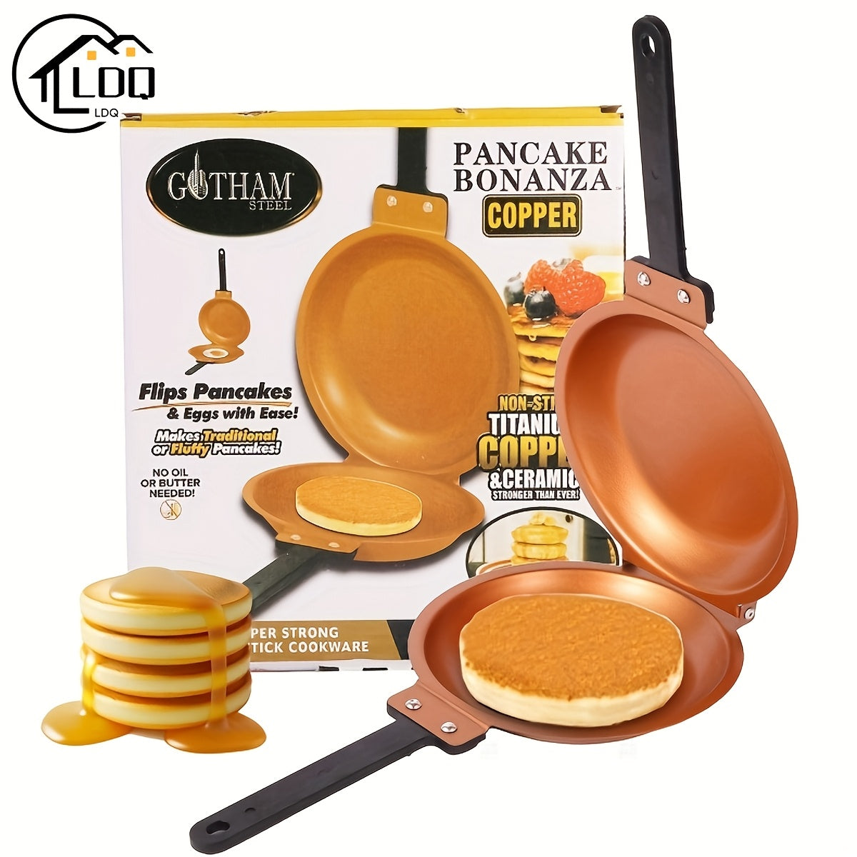 Deluxe Copper Titanium Pancake & Omelette Pan