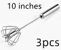 Stainless Steel Semi Automatic Egg Beater Kitchen Tools Hand Held
