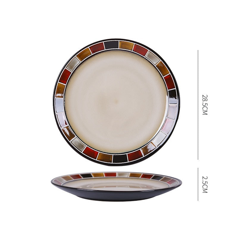 Dish Dishes Western-style Household Dishes Fruit Dishes Flat Dishes Nordic Tableware