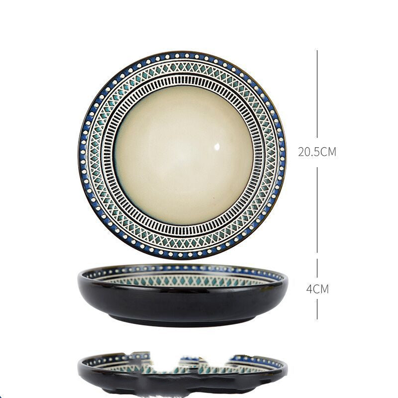 Dish Dishes Western-style Household Dishes Fruit Dishes Flat Dishes Nordic Tableware