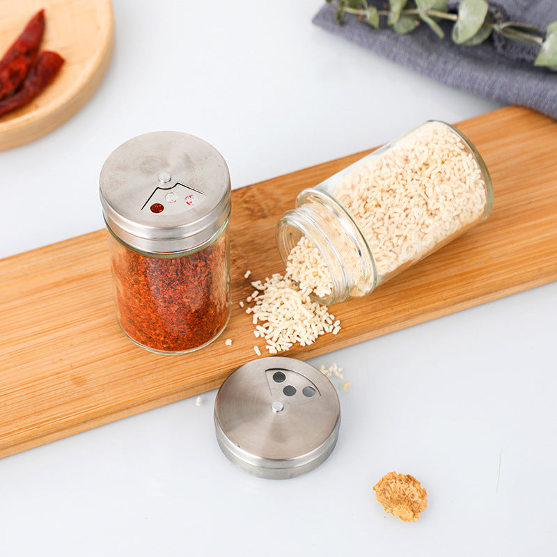 Stainless Steel Lid For BBQ Seasoning Bottles Spice Shaker