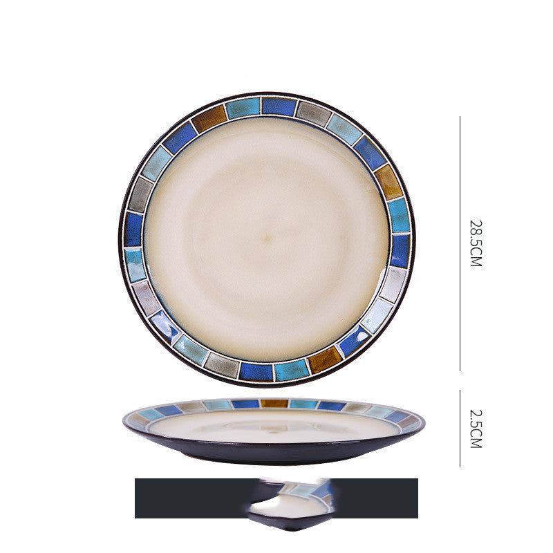 Dish Dishes Western-style Household Dishes Fruit Dishes Flat Dishes Nordic Tableware