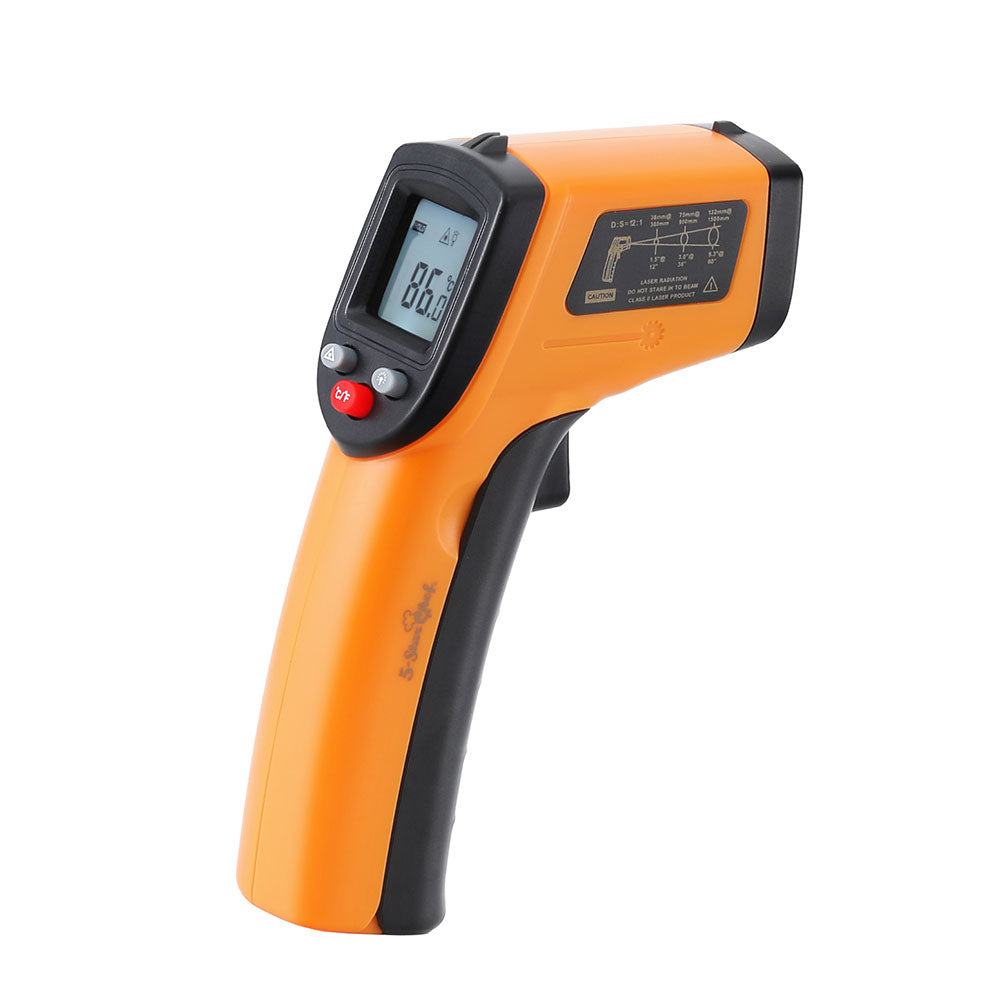 NNEDSZ 5-star Chef Laser Infrared Thermometer Food Digital Temperature Gun Smoker Pizza BBQ