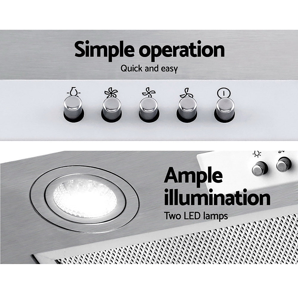 NNEDSZ Range Hood Rangehood Undermount Built In Stainless Steel Canopy 52cm 520mm