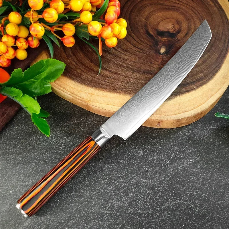 NNEOBA 3-Piece Premium Kitchen Knife Set Brown