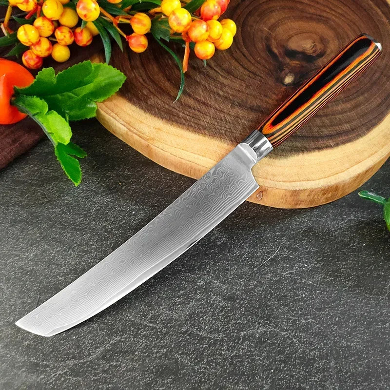 NNEOBA 3-Piece Premium Kitchen Knife Set Brown