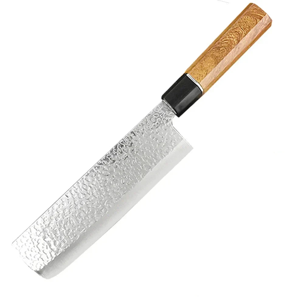 NNEOBA 3pcs Hand-Forged Boning Knife Set Brown