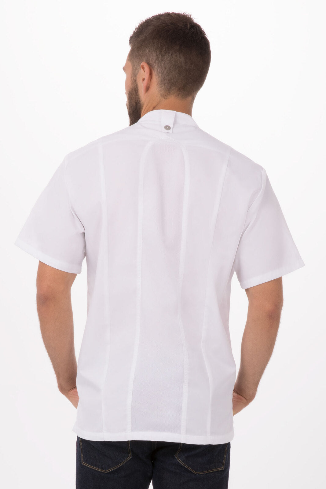 NNEDSZ Bristol Signature Men's Series White M Chef Jacket by Chef Works