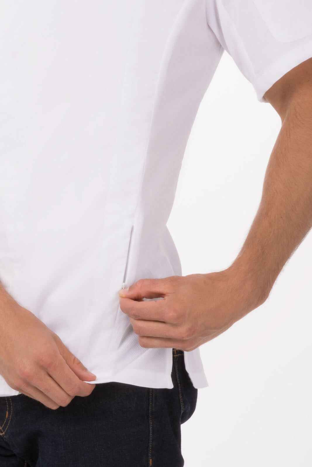 NNEDSZ Bristol Signature Men's Series White M Chef Jacket by Chef Works