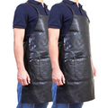 NNEDSZ 2x Pierre Cardin Professional Leather Apron Butcher Woodwork Barber Chef - Black