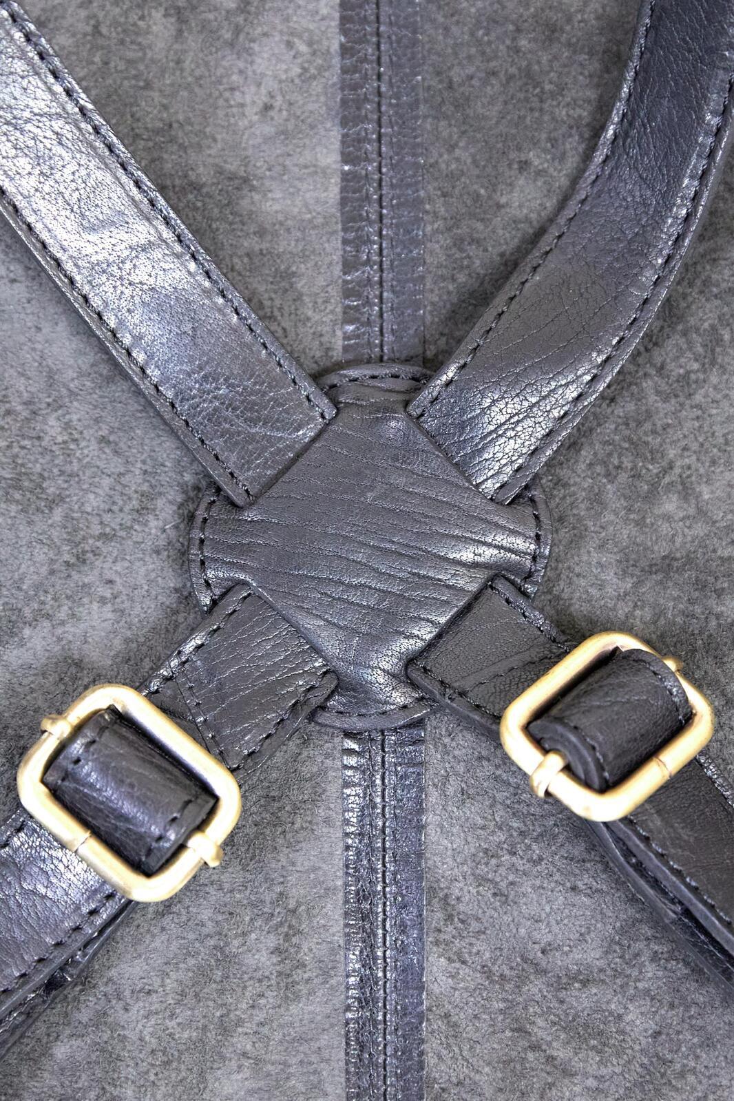 NNEDSZ 2x Pierre Cardin Professional Leather Apron Butcher Woodwork Barber Chef - Black