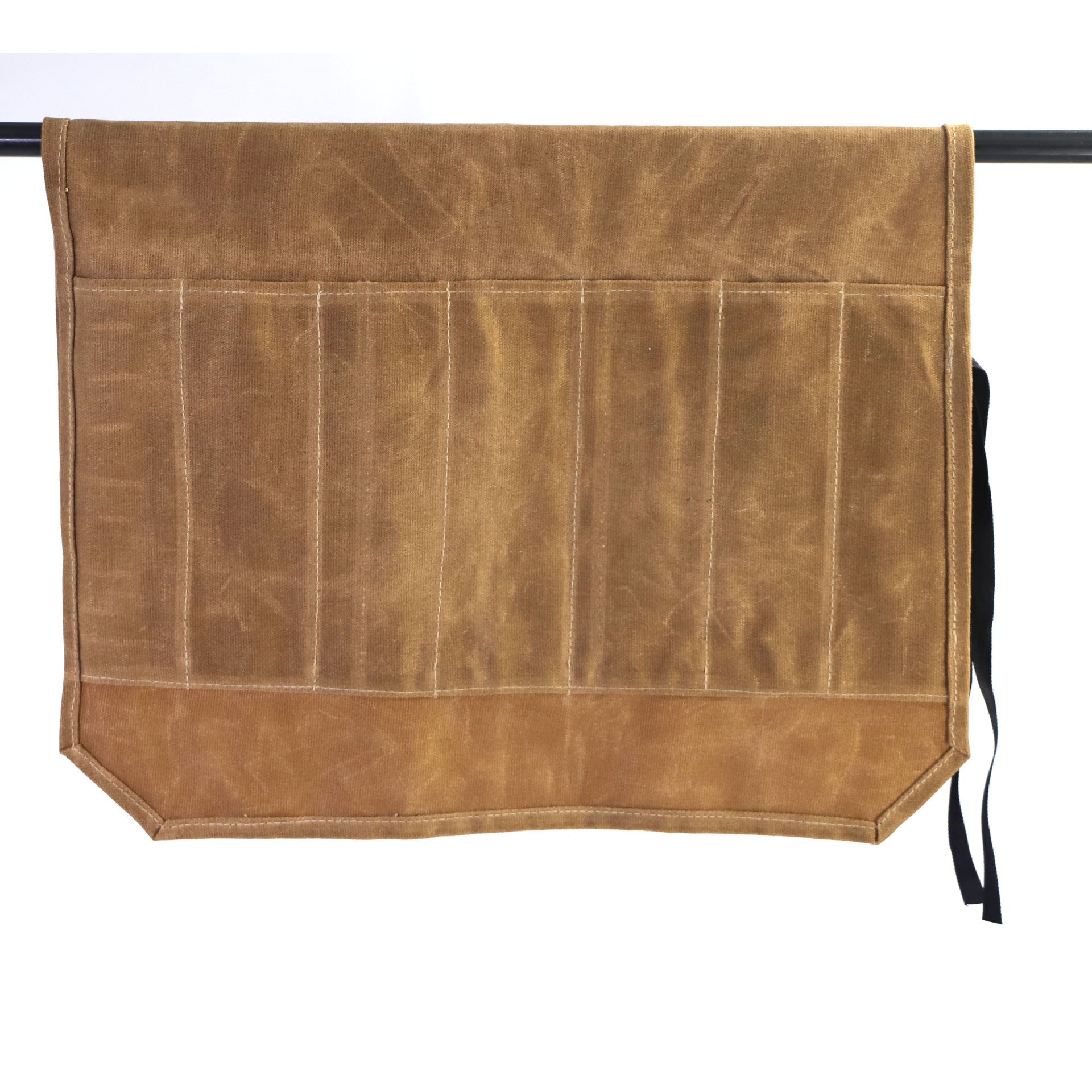 NNEDSZ Green Durable Waxed Canvas Knife Roll Bag - Portable Chef Tool Organizer