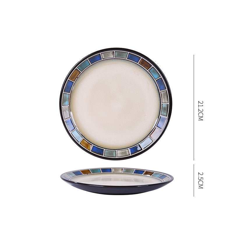 Dish Dishes Western-style Household Dishes Fruit Dishes Flat Dishes Nordic Tableware