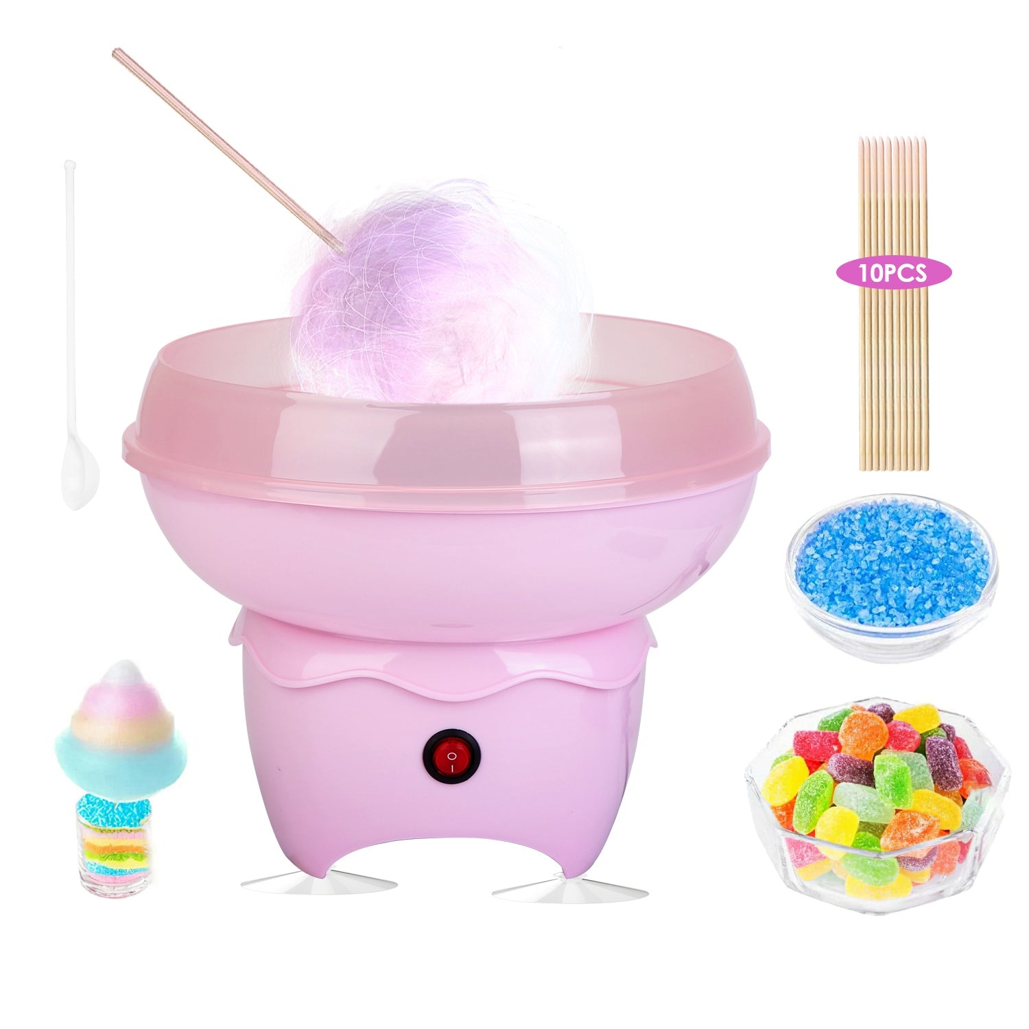 1Pc Cotton Candy Maker Portable Cotton Candy Machine Electric Cotton Candy Express For Kids Christmas Gift Birthday