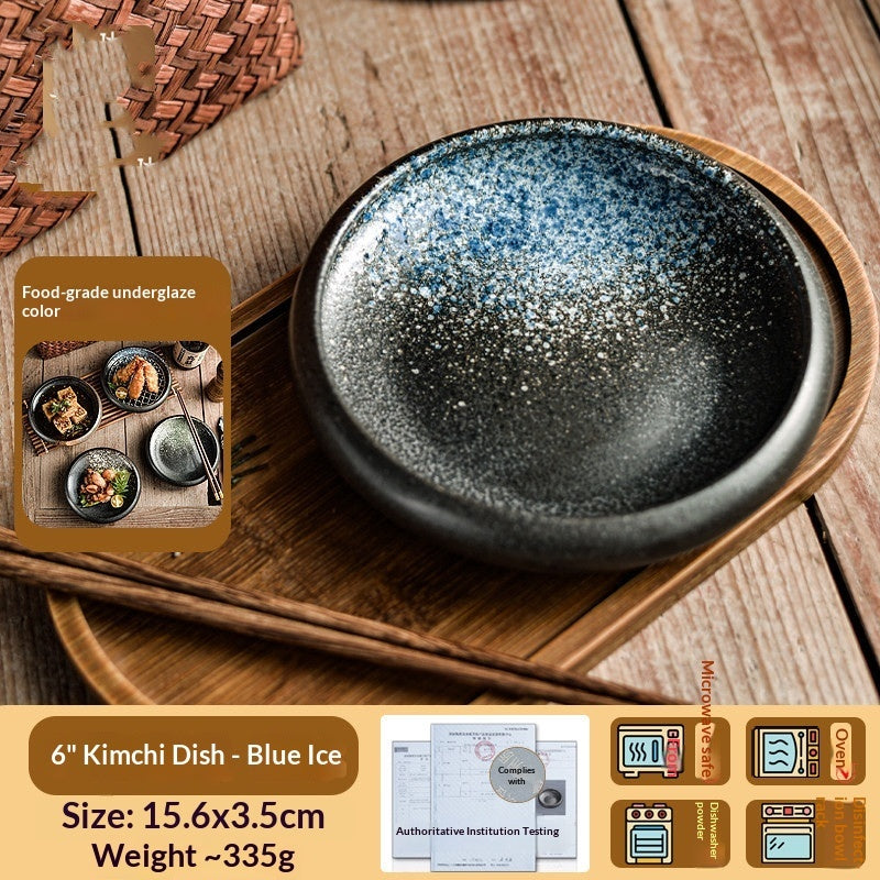 Household Dinner Exquisite Snack Kimchi Beautiful Serving Dishes Cold Dish Meal Plates Ceramic