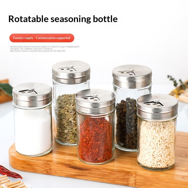 Stainless Steel Lid For BBQ Seasoning Bottles Spice Shaker
