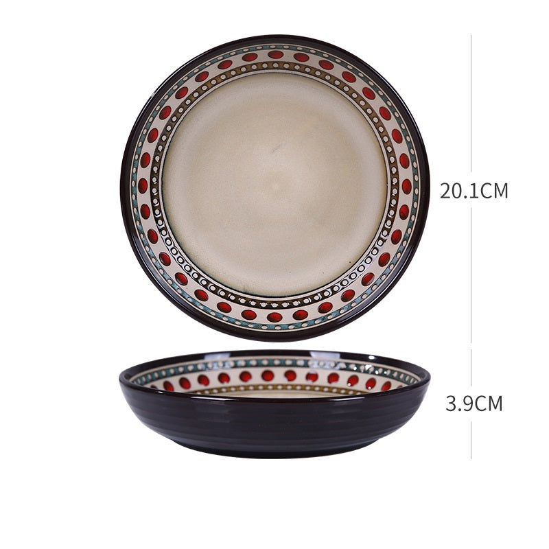 Dish Dishes Western-style Household Dishes Fruit Dishes Flat Dishes Nordic Tableware