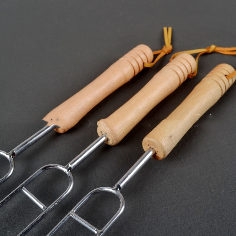 Stainless Steel U-Shaped Outdoor BBQ Fork