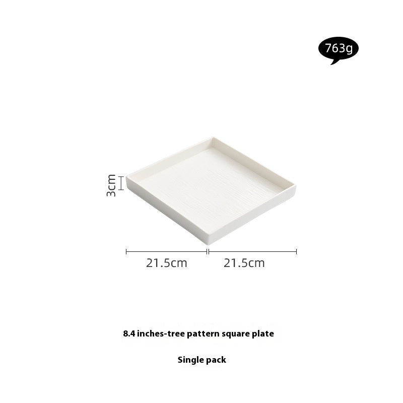 Square Plate Dishes Plate Dish Tableware
