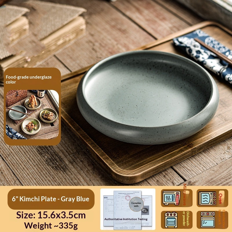 Household Dinner Exquisite Snack Kimchi Beautiful Serving Dishes Cold Dish Meal Plates Ceramic