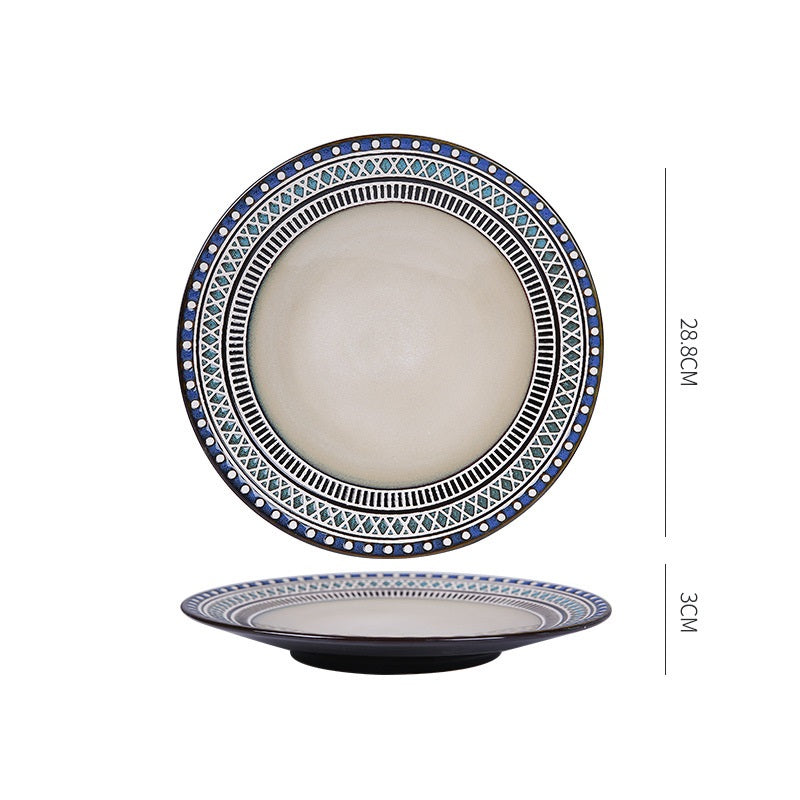 Dish Dishes Western-style Household Dishes Fruit Dishes Flat Dishes Nordic Tableware