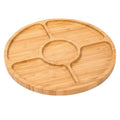 Bamboo Nut Storage Tray Split Tray