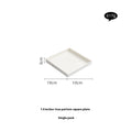 Square Plate Dishes Plate Dish Tableware