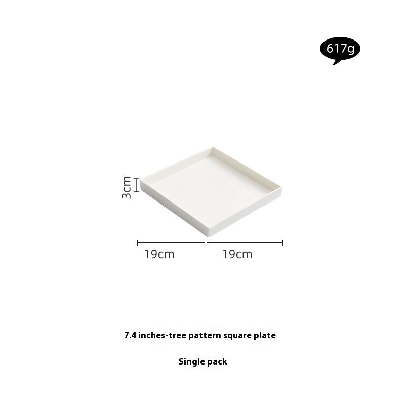 Square Plate Dishes Plate Dish Tableware