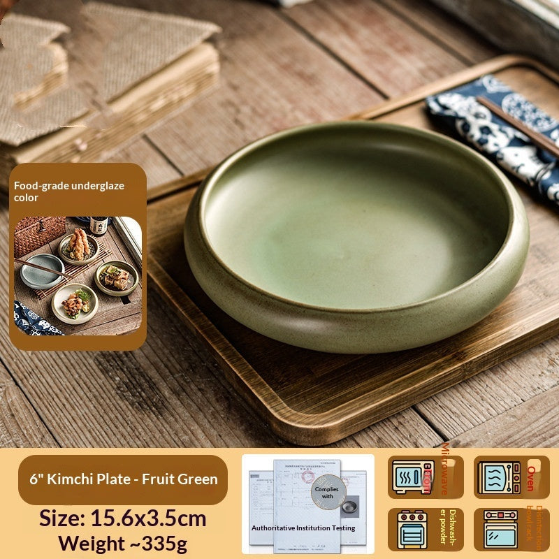 Household Dinner Exquisite Snack Kimchi Beautiful Serving Dishes Cold Dish Meal Plates Ceramic